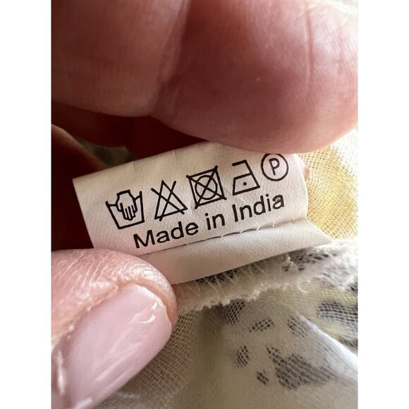 Michigan Wolverines handkerchief hem floral sleeveless swing mini dress L - Picture 10 of 10